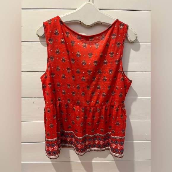 SUZANNE BETRO Weekend Boho Floral Sleeveless Top – Size 1X - Picture 4 of 7